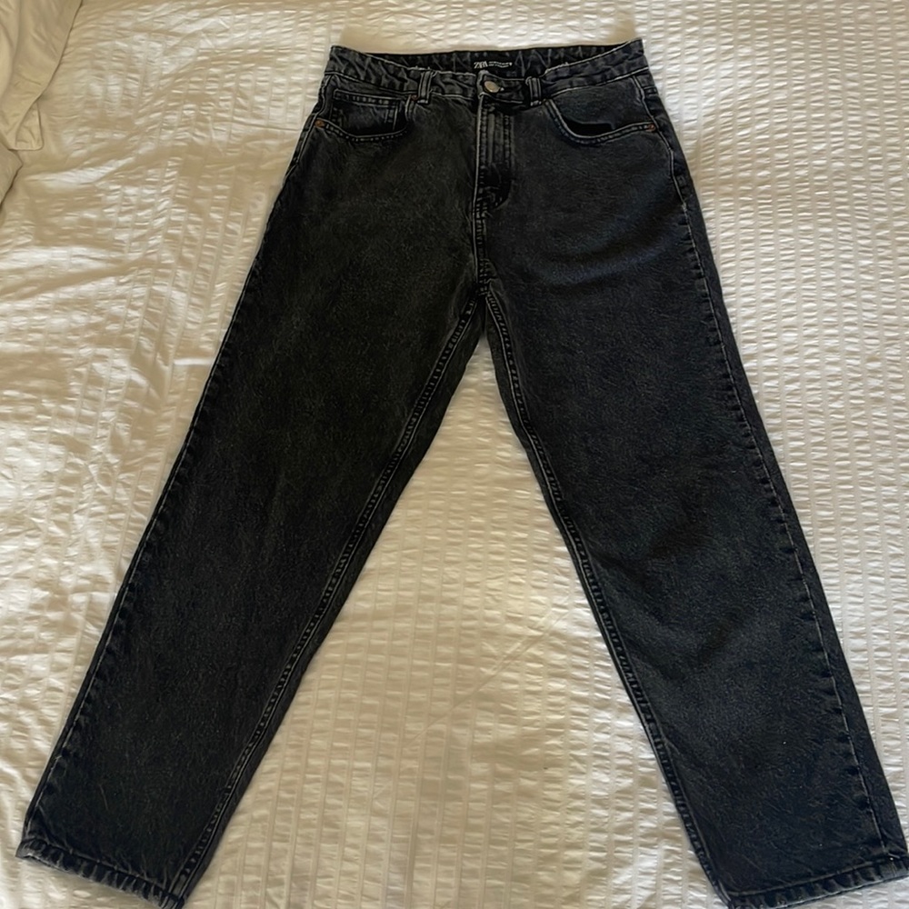 Zara Black Mom Jeans